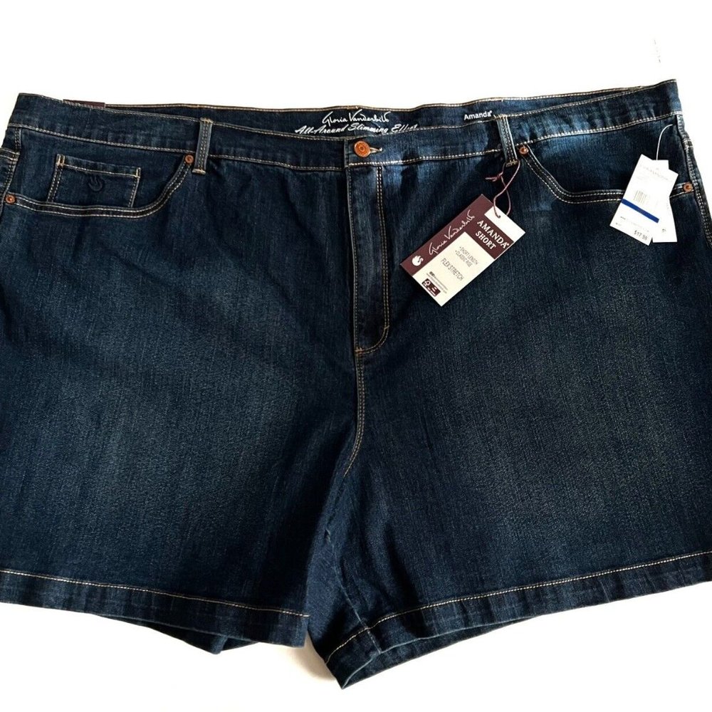 NEW Gloria Vanderbilt Size 28W Shorts Amanda Short Lenght Classic Rise NWT